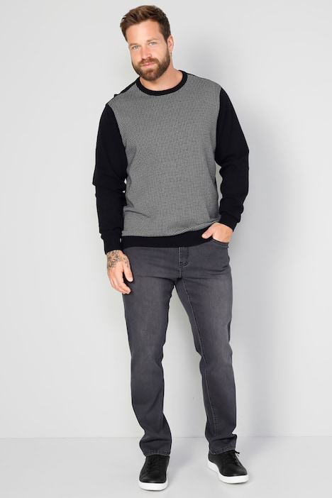 Boston Park Pullover, zweifarbig, Rundhals, bis 72/74