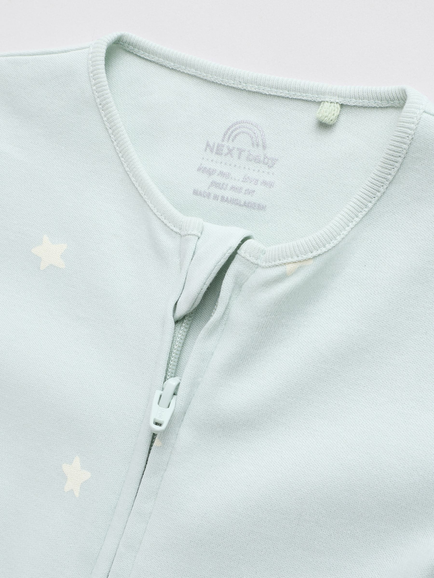 Grijs-groen - 100% katoenen babyslaapzakjes met tweewegrits verpakking van 5 (0mnd -2jr)
