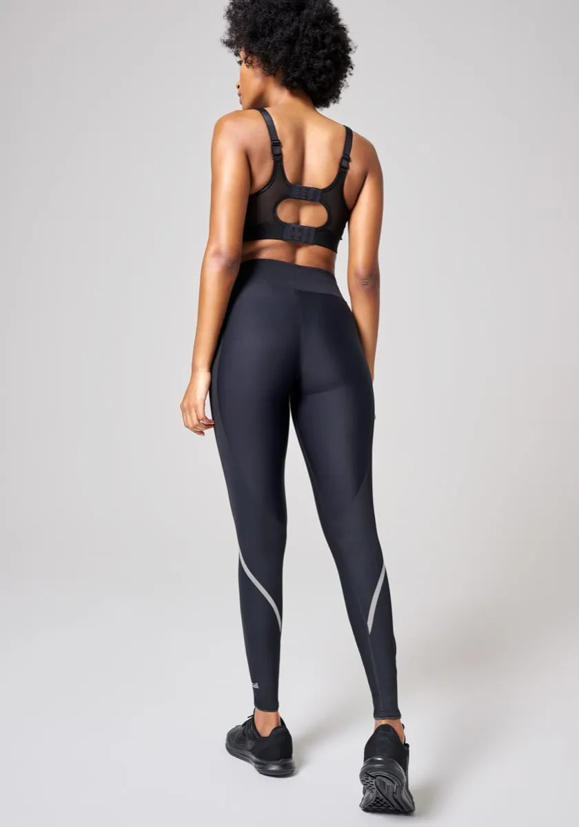 Casall Sculpture Running Tights Liquid Black
