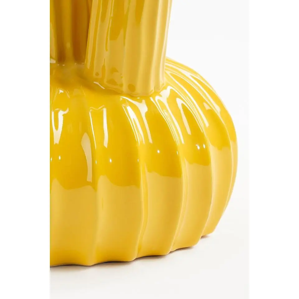Mica Decorations Felipe Tulpenvaas - H27 x Ø20 cm - Keramiek - Geel