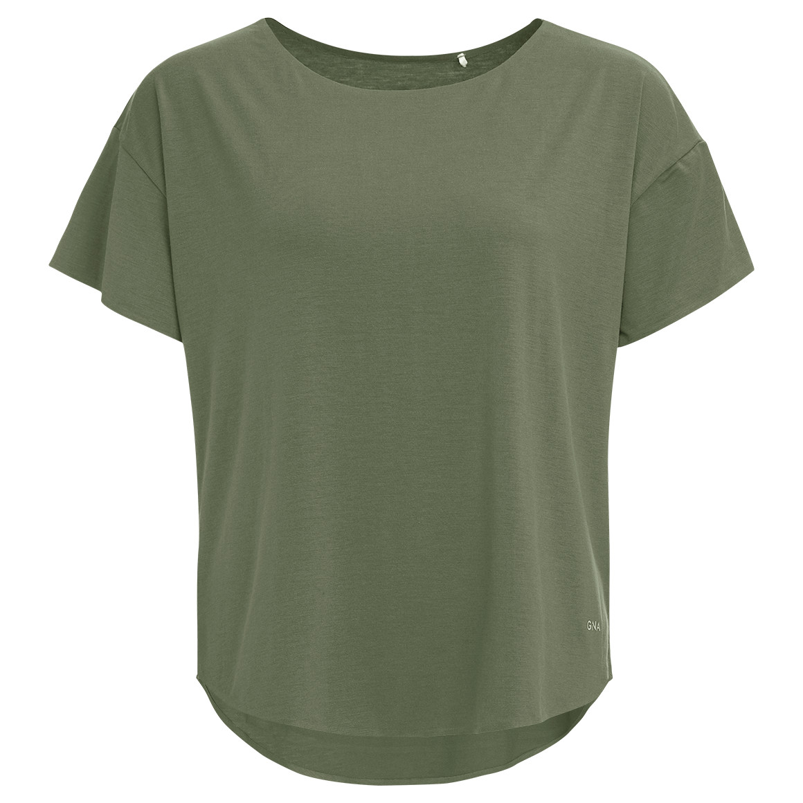 Gina Sports Damen Sport T-Shirt unifarben oliv