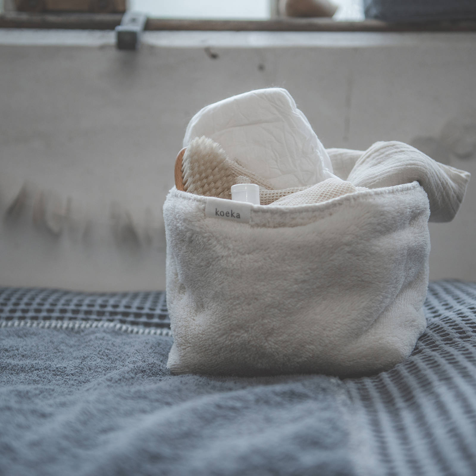 Koeka Malmo commode mandje pebble