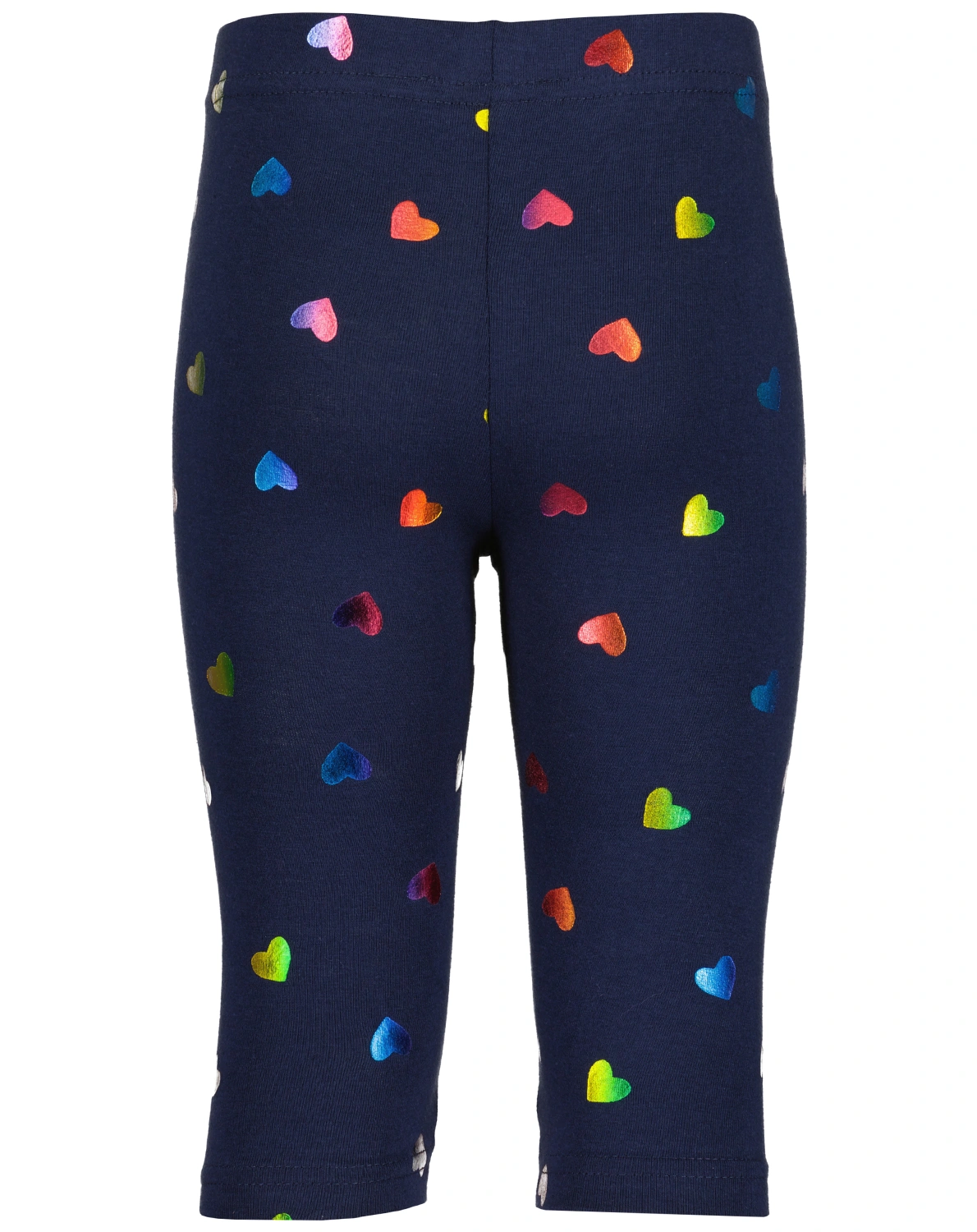 Capri-Leggings RAINBOW HEARTS AOP in blau