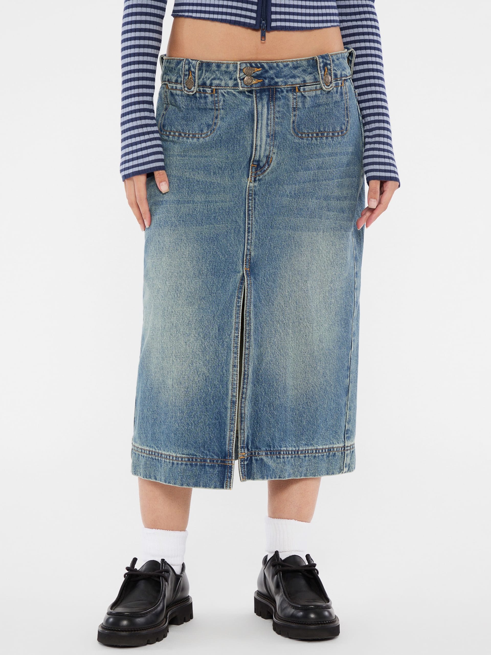 Saia midi jeans GUESS Originals