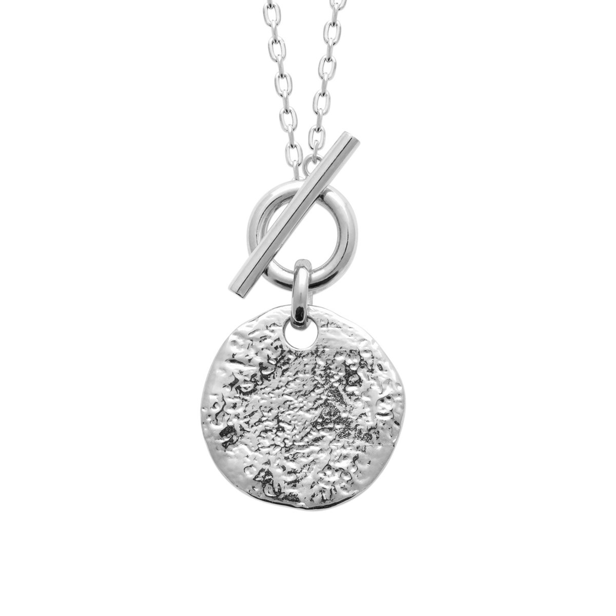 Collier Brillaxis argent rhodié pampille