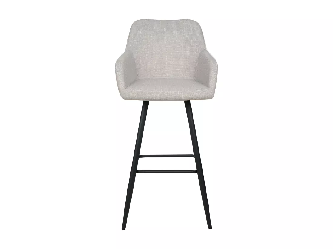Lot de 2 chaises de bar CASMALIA Velours Taupe