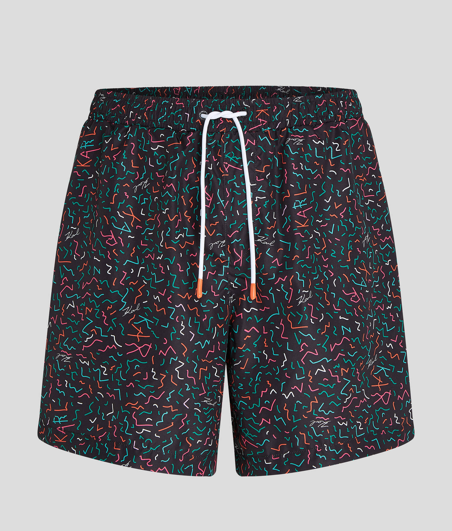 SHORT DE BAIN À IMPRIMÉ GÉOMÉTRIQUE