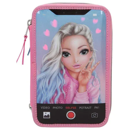 Depesche TOPModel 3-Federtasche SELFIE LED