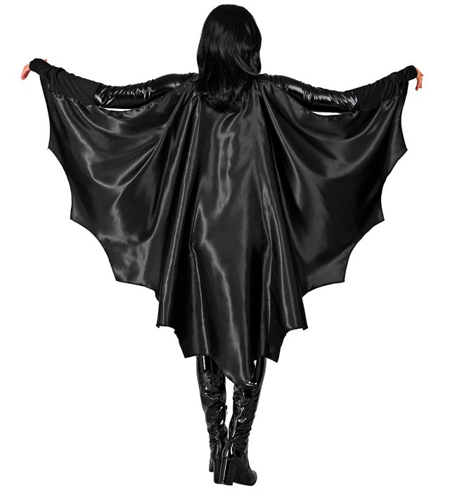 Halloween Cape Zwart Dames Vleermuis