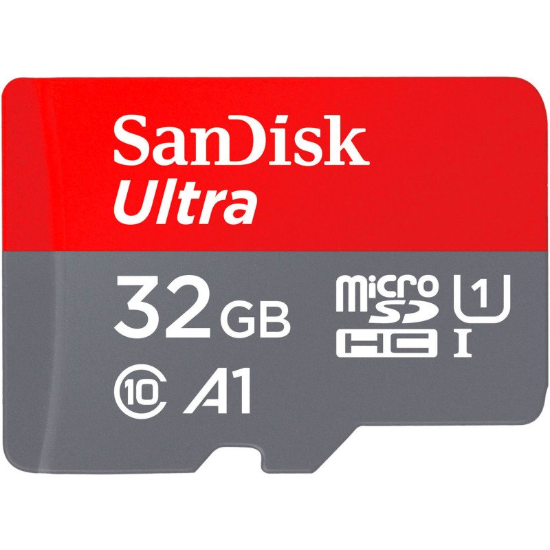 Carte mémoire micro SDHC Sandisk avec adaptateur SDHC 32 Go - classe 10