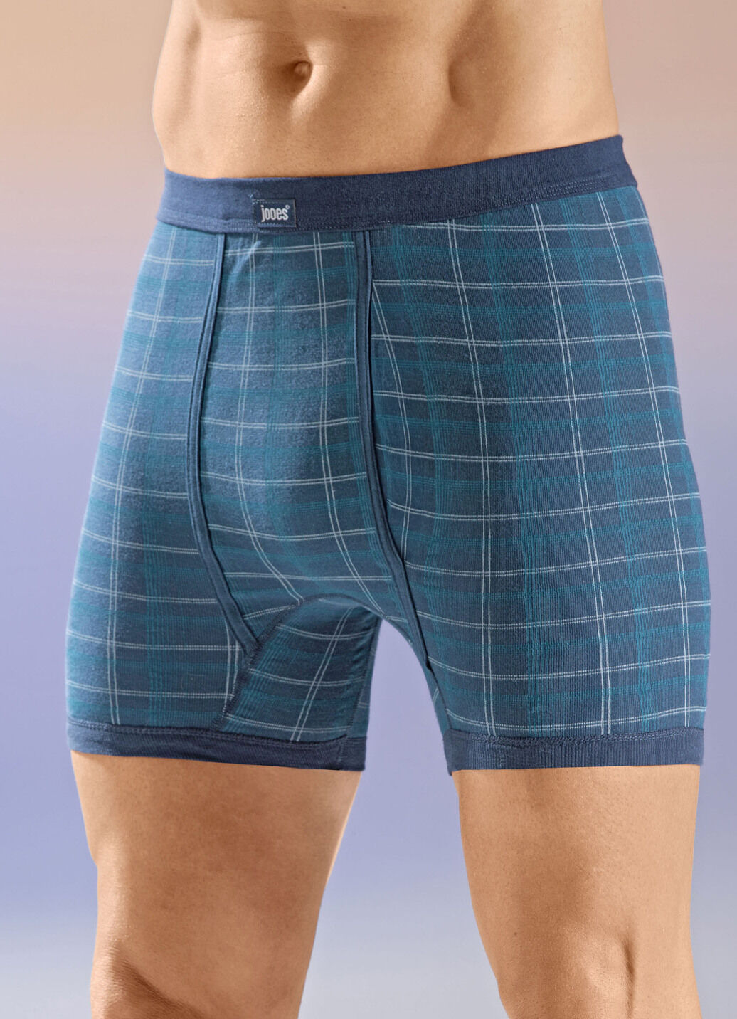 Viererpack Unterhosen mit Karodessin