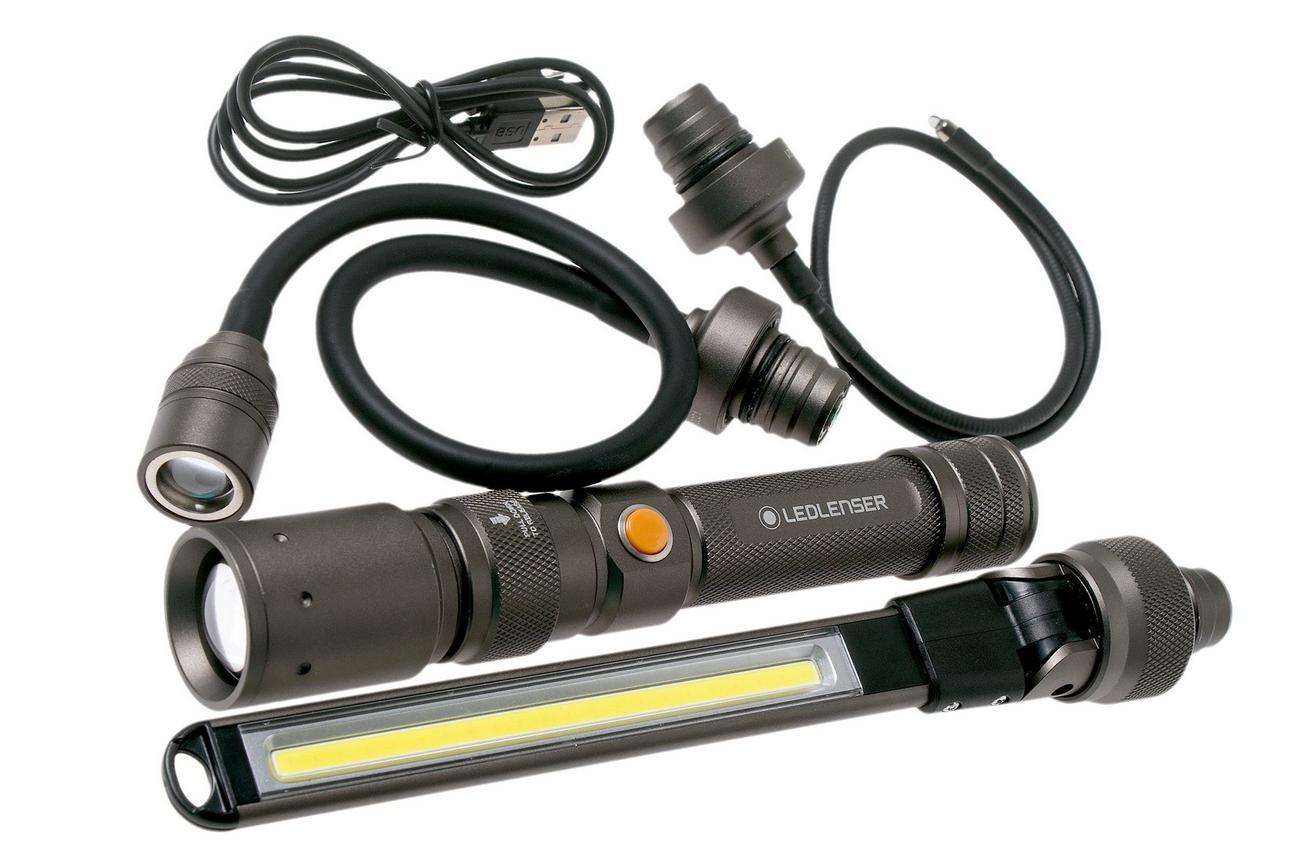 Ledlenser Worker's Friend oplaadbare werklamp met 4 opzetstukken, 280 lumen