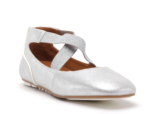 Mamzelle ballerines femme kombu argent