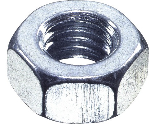Zeskantmoer DIN 934 M6 mm aluminium, 100 stuks