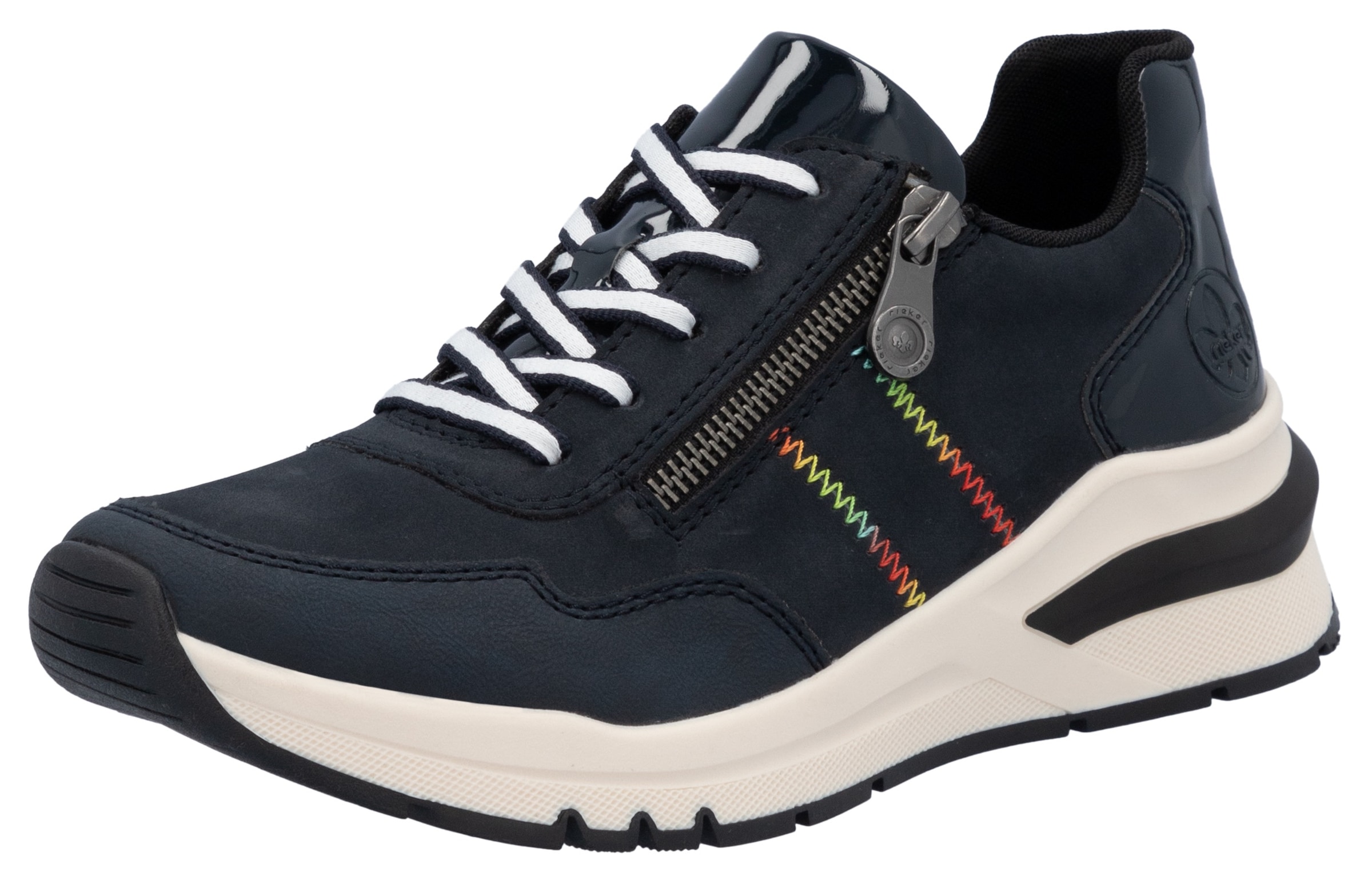Rieker Wedgesneaker  , Freizeitschuh, Halbschuh, Schnürschuh in bequemer Form