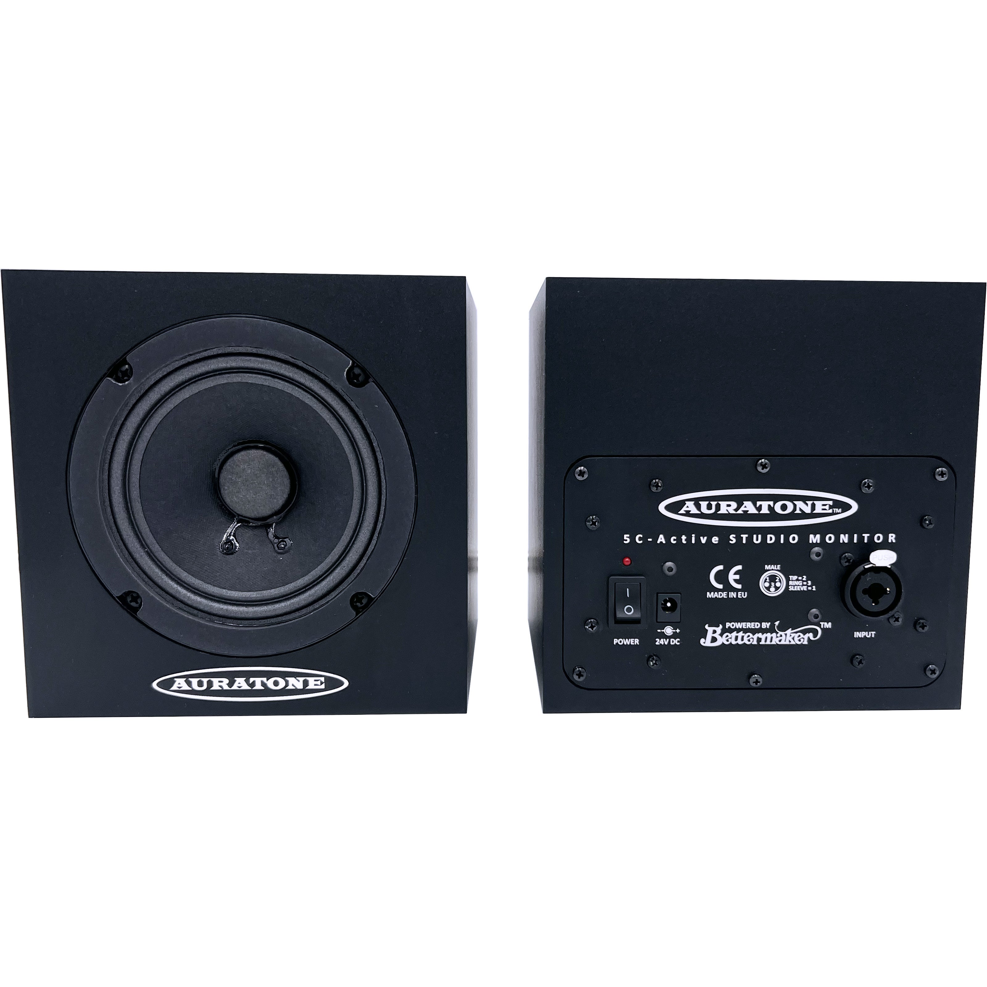 Auratone 5C Black Pair actieve studiomonitoren (set van 2)