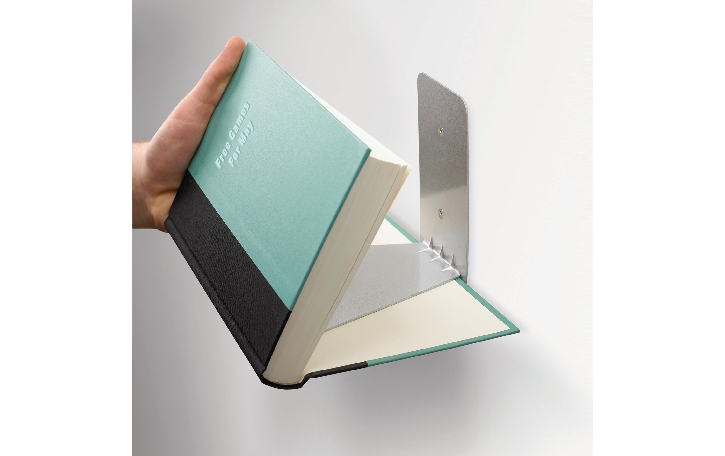 Wandregal Conceal 3er Set, SilberBücherregal in Silber