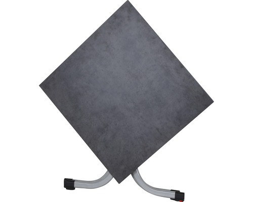 Tuintafel Sola 80x80 cm staal zilver opvouwbaar
