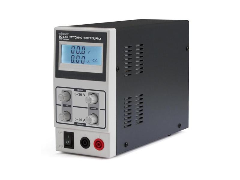 Velleman Labornetzgerät LABPS3010SM Regelbares Labornetzgerät mit LCD-Display-Schaltnetzteil