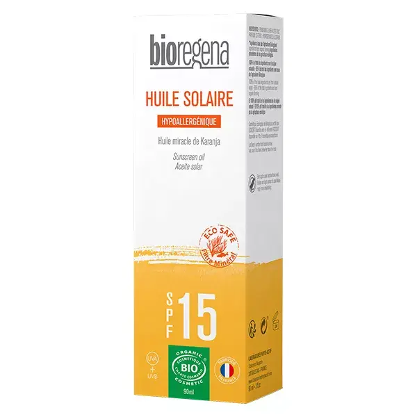 Óleo Protetor Solar Orgânico Bioregena FPS 15 90ml