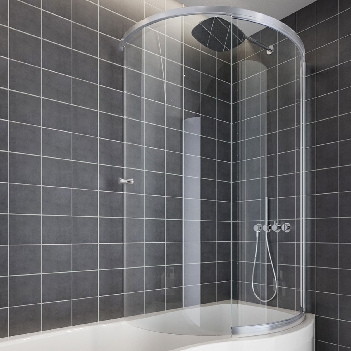 Eastbrook Beaufort Type 3 bad douchecabine 100x85cm chroom