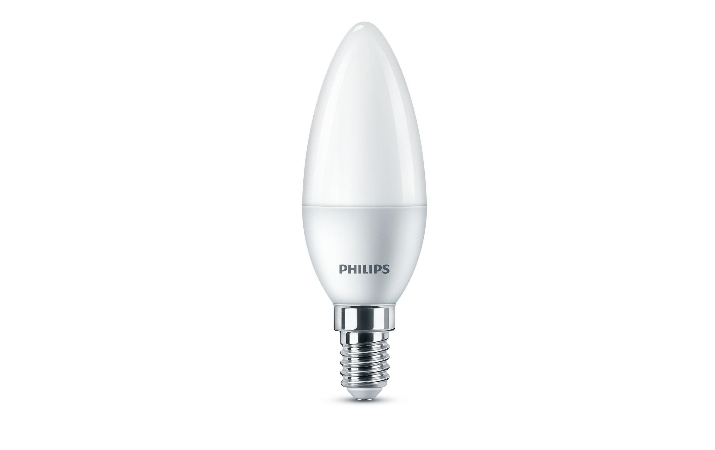 Lampe 5 W (40 W) E14 Warmweiss, 6 StückWarmweisses LED-Leuchtmittel B35 mit mattem Glas
