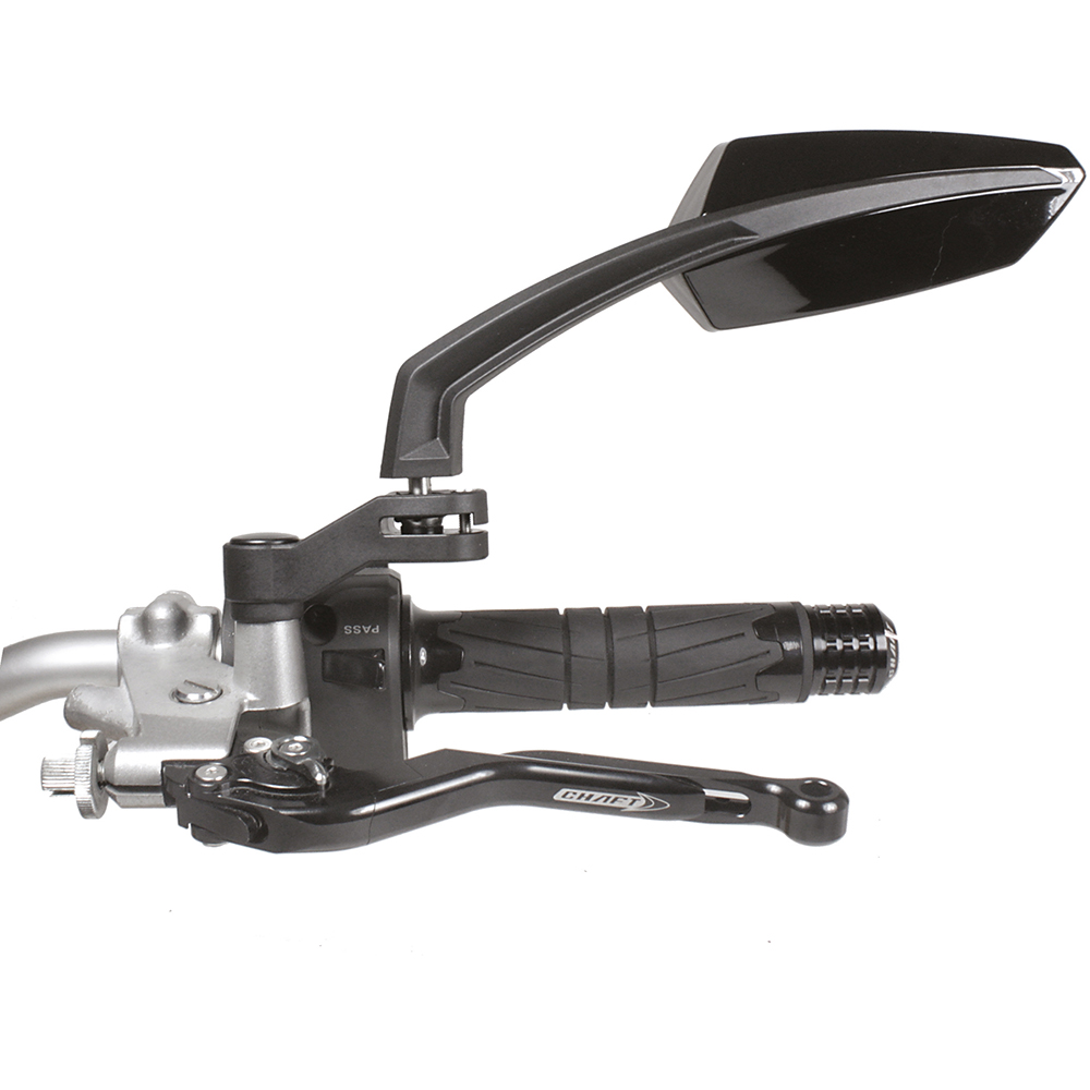 Chaft - Rétroviseur Twin - Pas de 8 et 10 mm Noir