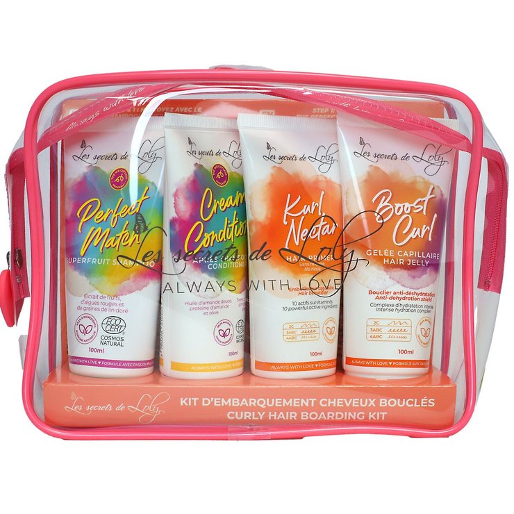 Kit d'embarquement cheveux bouclés 4x100ml