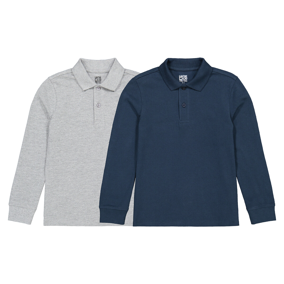 COLEÇÃO LA REDOUTE<br>Conjunto de 2 camisas polo de manga comprida
