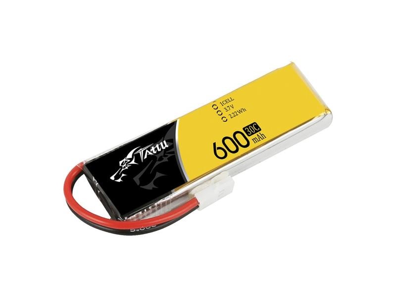 Tattu RC-Akku LiPo 600 mAh 3.7 V 30C 1S LiPo Akku für Flugmodelle