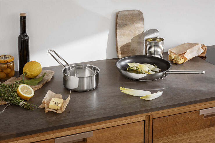 Eva Trio Stainless Steel Sauterkasserolle 1,3 l 16 cm Polished steel