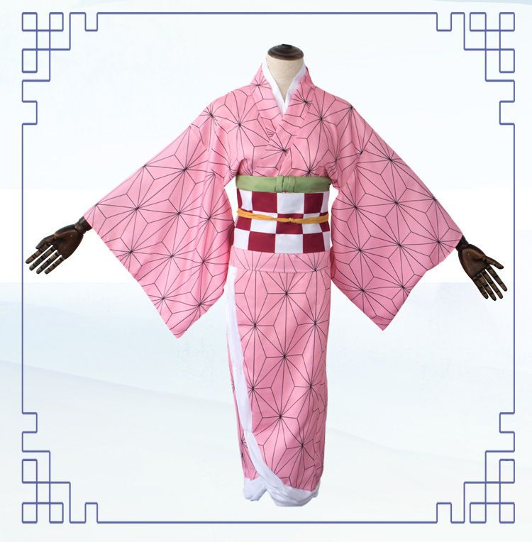 Bloomsoon - Demon Slayer: Kimetsu geen Yaiba Nezuko Kamado Cosplay-kostuum