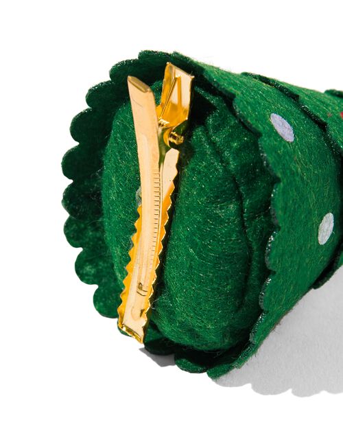 pince pour cheveux avec sapin de Noël