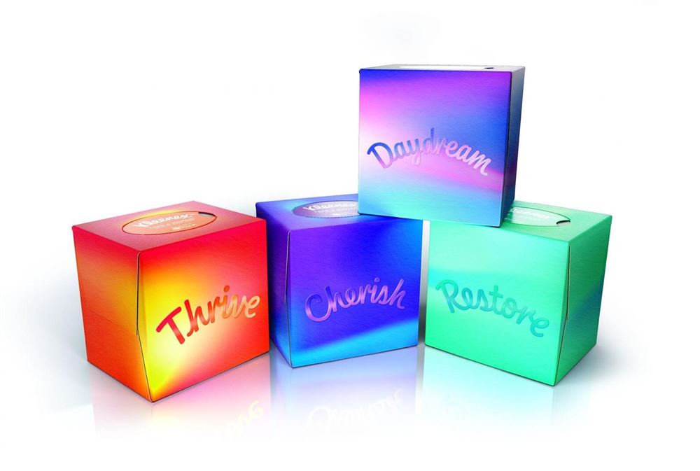 Kleenex Collection Kosmetiktücher Würfel Trio 48 Stk