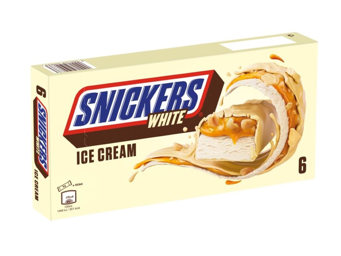 GELADO SNICKERS BRANCO 6X40.8G