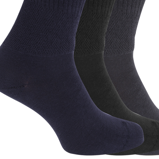 Calcetines Ajuste Confort Extra Anchos Têxteis Universais (3 Pares)