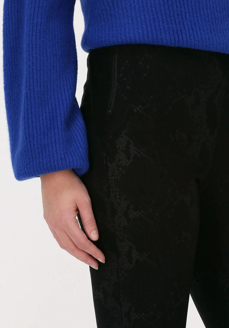 OBJECT zwarte object legging belle mw coated legging