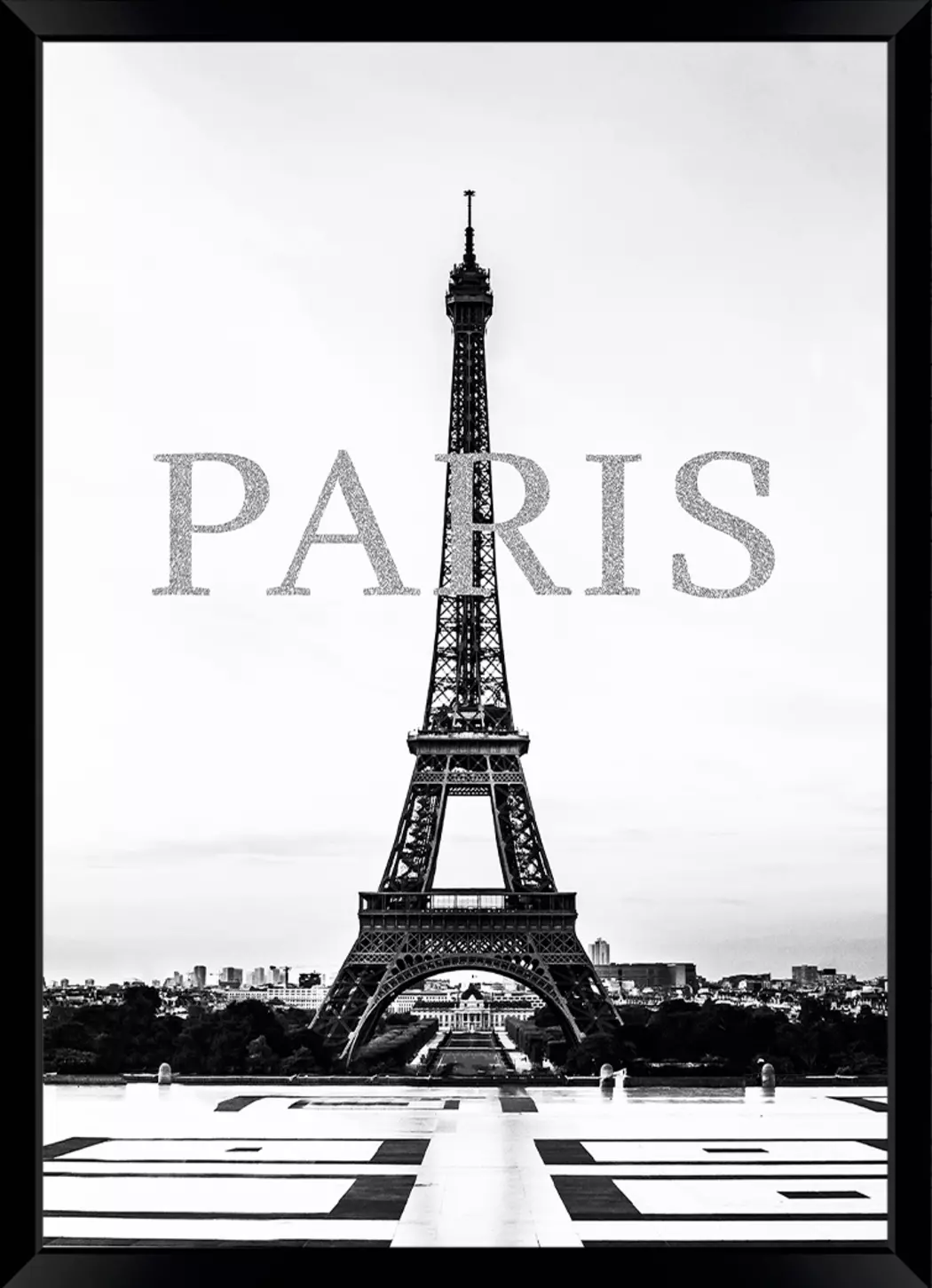 Wandbild 50 x 70 cm Paris Glitter I
