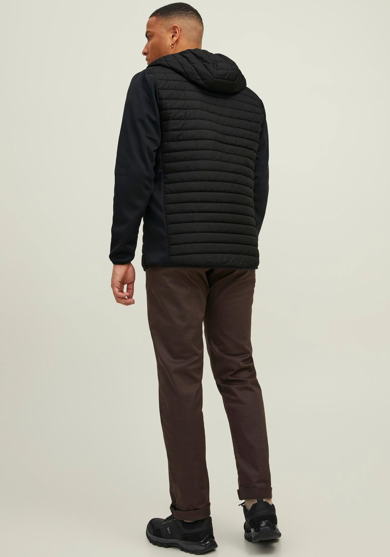 Jack & Jones Steppjacke »JJEMULTI mit Kapuze und Futter« mit Kapuze unifarben, modisch, regular fit, Polyester