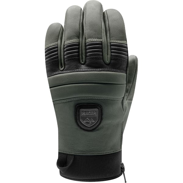 Gant de ski RACER 90 LEATHER 2 BLACK GREEN