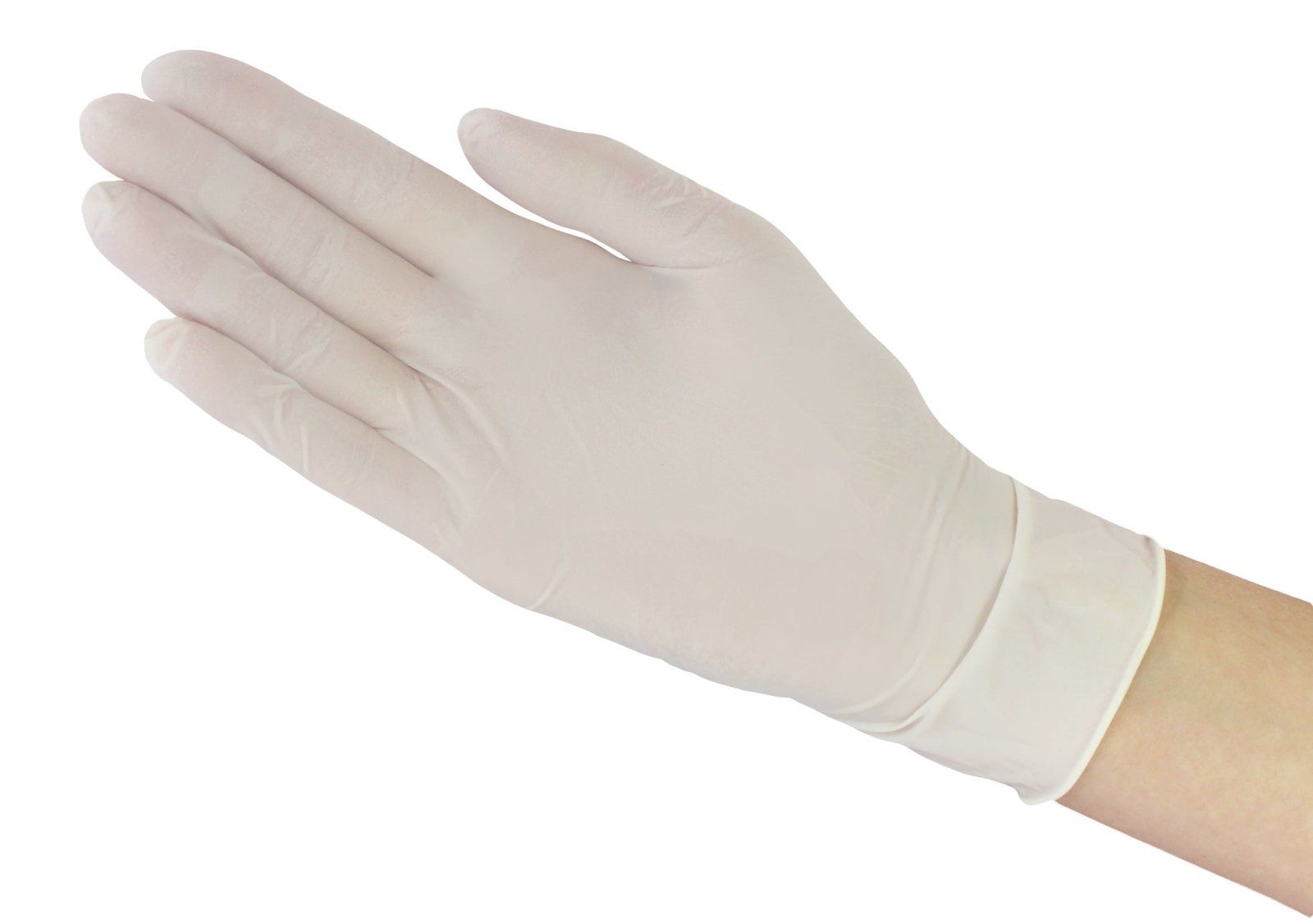Medi-Inn Latex white grip Einmalhandschuhe
