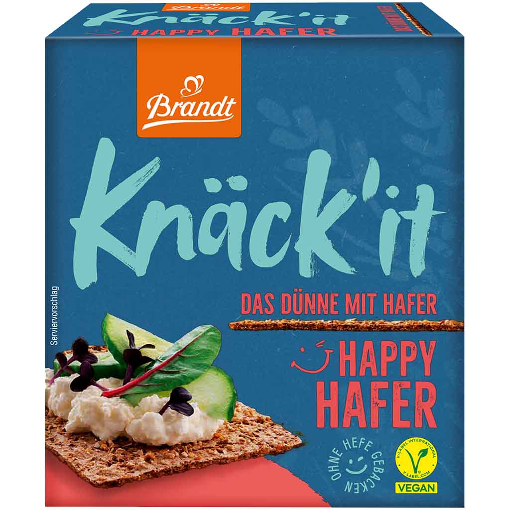 Brandt Knäckebrot Kräck'it Happy Hafer 190g MHD:13.12.24