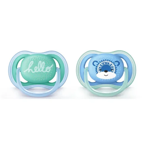 Sucettes Ultra Air Déco Aléatoire - De 6 à 18 mois Avent - Lot de 2