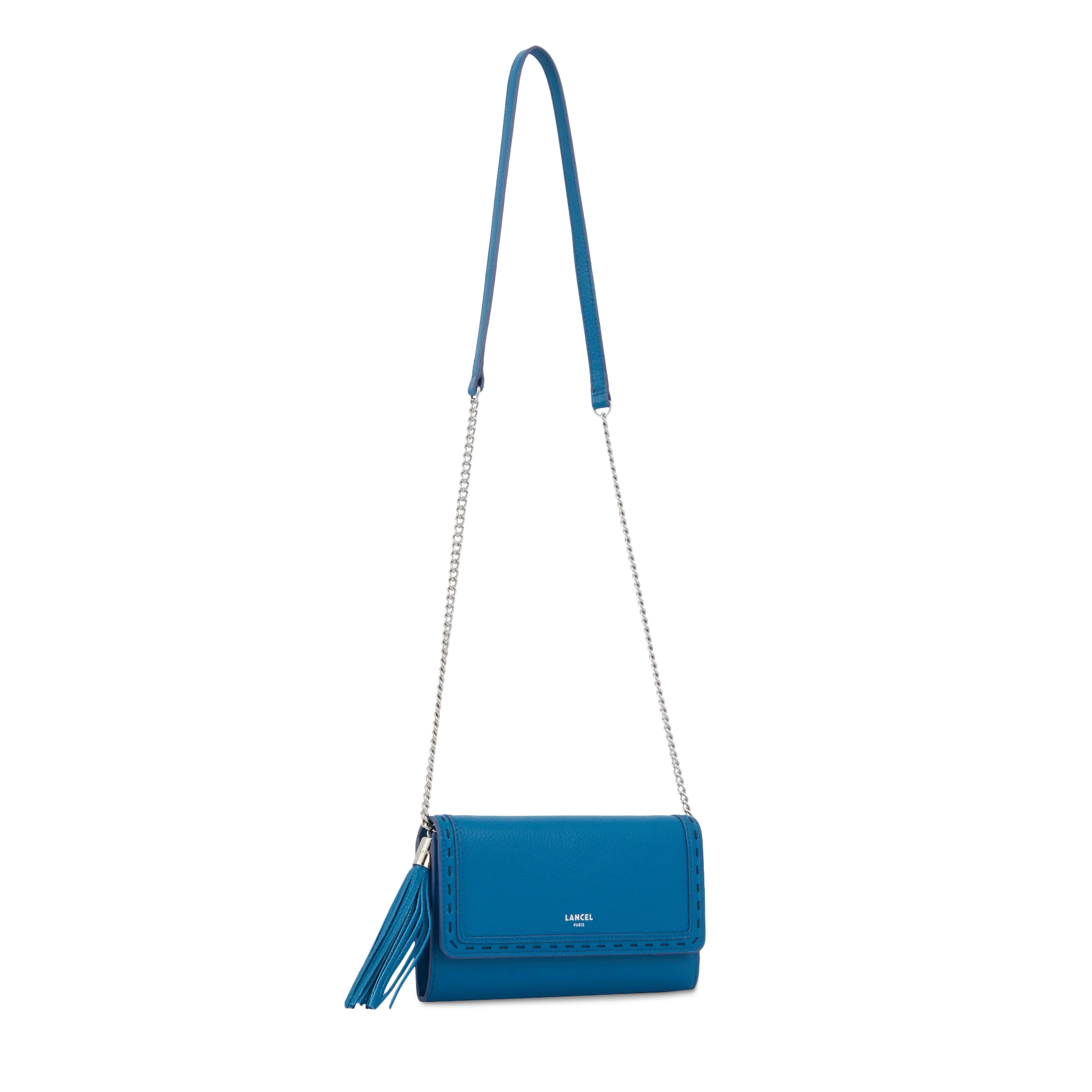 Portefeuille chaîne Premier Flirt de Lancel-Cobalt
