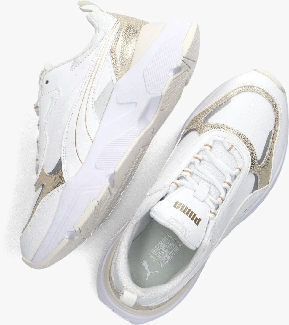 PUMA witte puma lage sneakers cassia