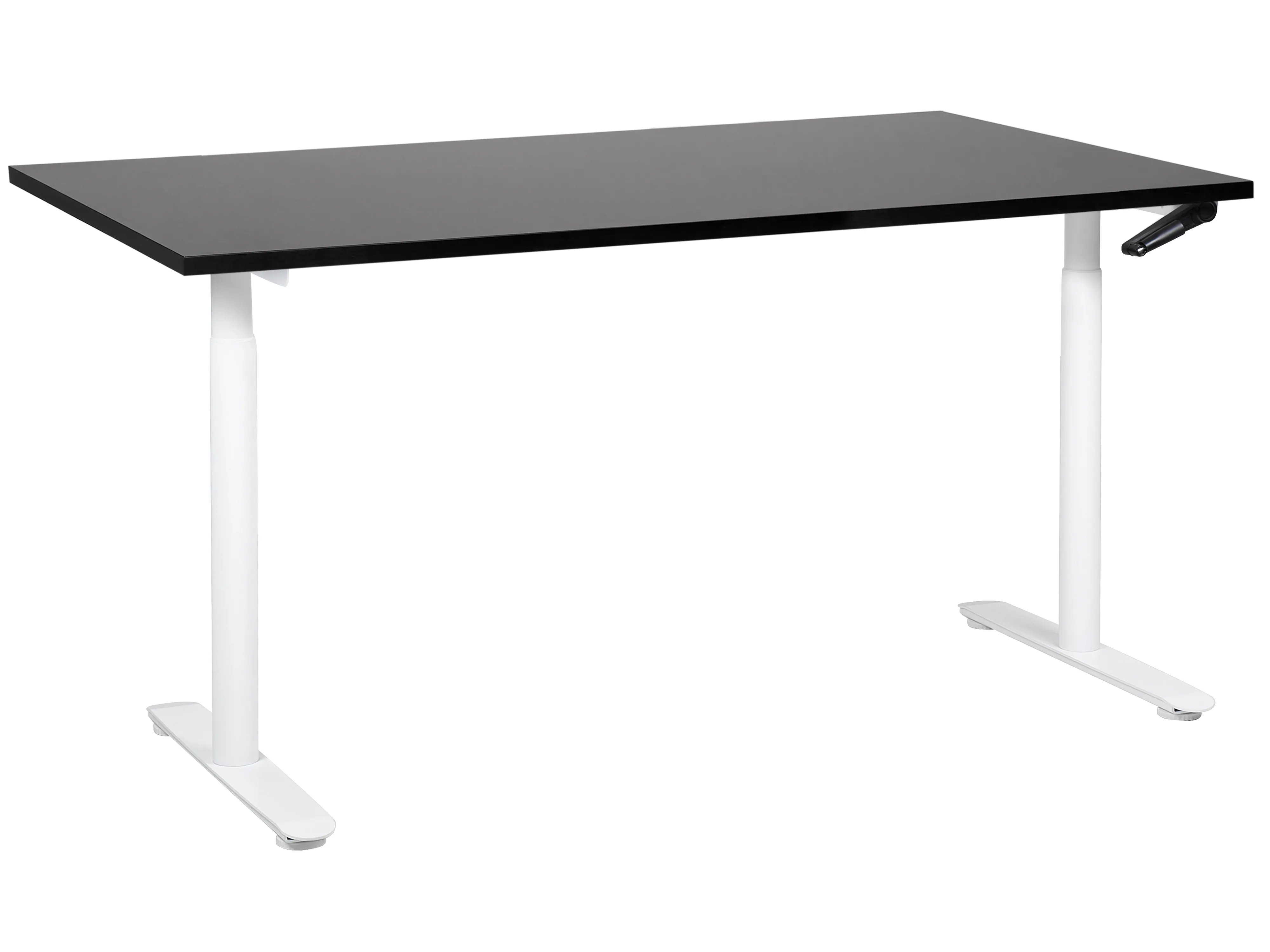 Handmatig verstelbaar sta-bureau DESTINAS Zwart/wit 160 cm 72 cm
