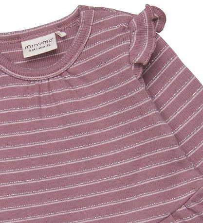 Minymo Kleid - Ripp - Rib/Silberstreifen
