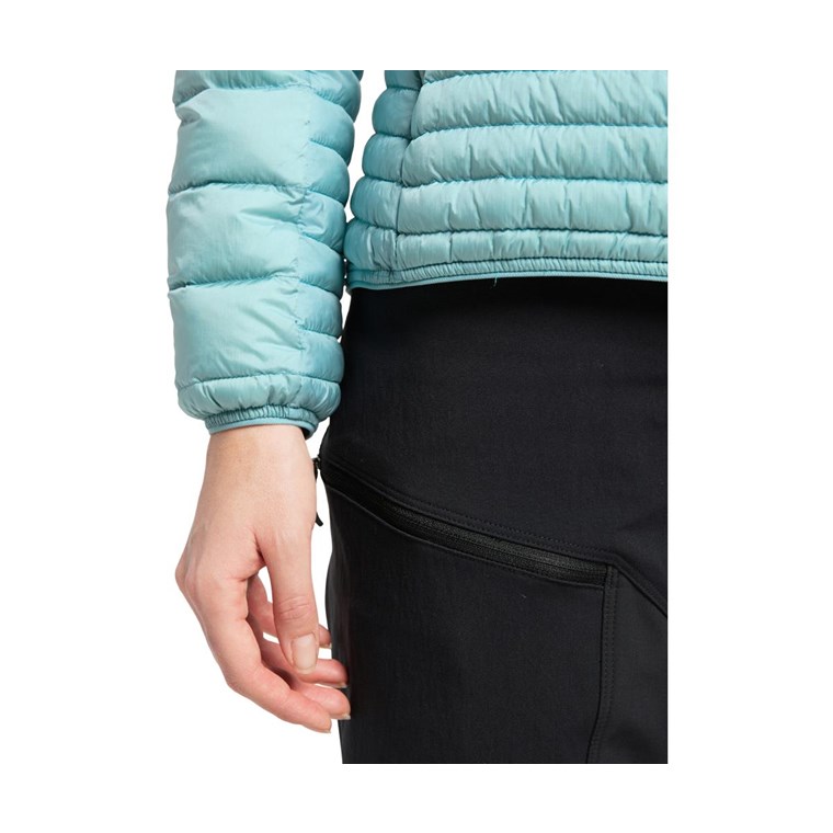Haglöfs Micro Nordic Down Hooded Jacket Women Frost Blue