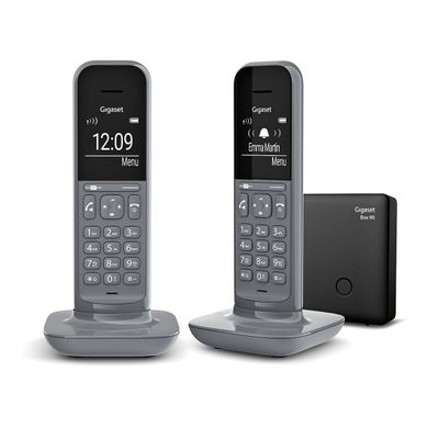 Gigaset CL390 Duo - téléphone sans fil + combiné supplémentaire - gris