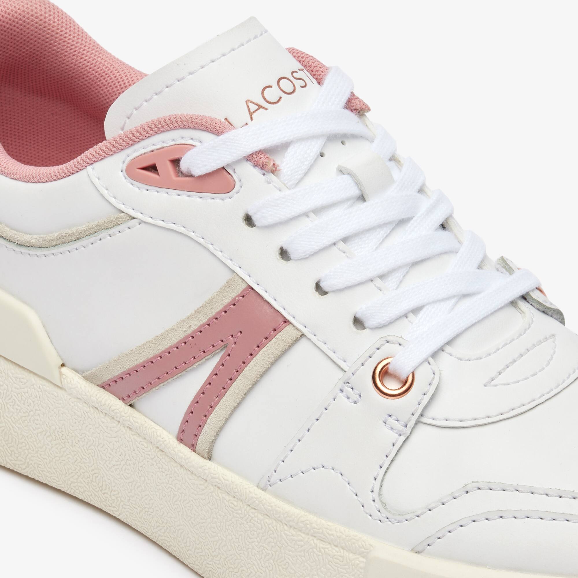 Damen-Sneakers L002 EVO aus Leder Sneakers - Weiss - Lacoste - Damen